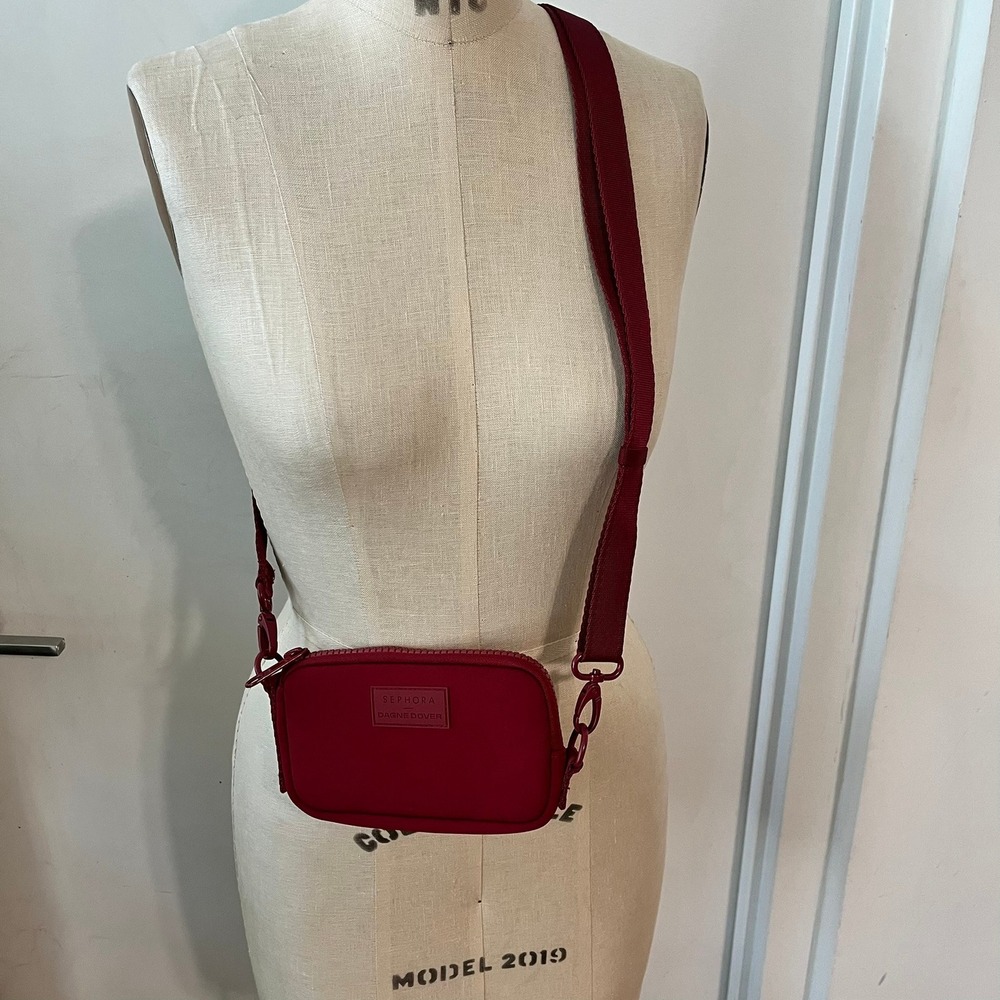 Dagne Dover X Sephora Limited Edition Mara Phone Sling Red Neoprene Crossbody